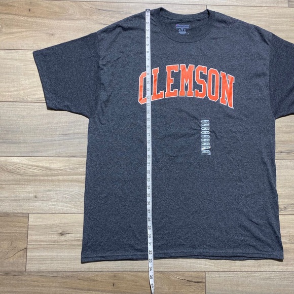 Champion‎ Mens Clemson Spellout Short Sleeve Graphic Tee Size 2XL Charcoal Gray - Picture 3 of 10